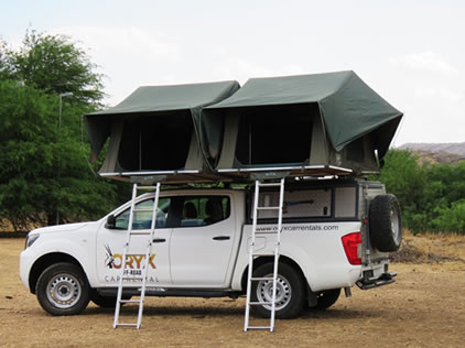Fully equipped camping for four Nissan Navara